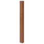 Tapete retangular 100x100 cm bambu castanho