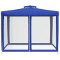 VidaXL Gazebo com telhado duplo 3x3x2,68 m tecido azul