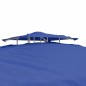 VidaXL Gazebo com telhado duplo 3x3x2,68 m tecido azul