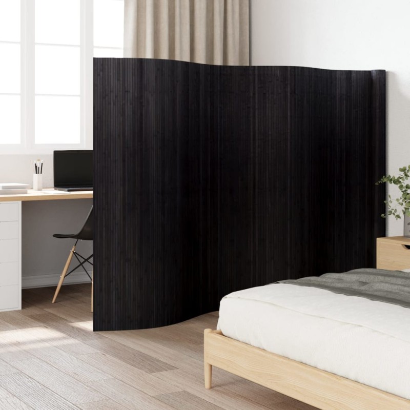 Divisória 165x600 cm bambu preto-Biombos-Home Retail