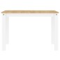 Mesa de jantar Panama 117x60x75 cm pinho maciço branco