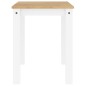 Mesa de jantar Panama 117x60x75 cm pinho maciço branco