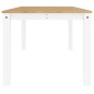 Mesa de jantar Panama 180x90x75 cm madeira pinho maciça branco