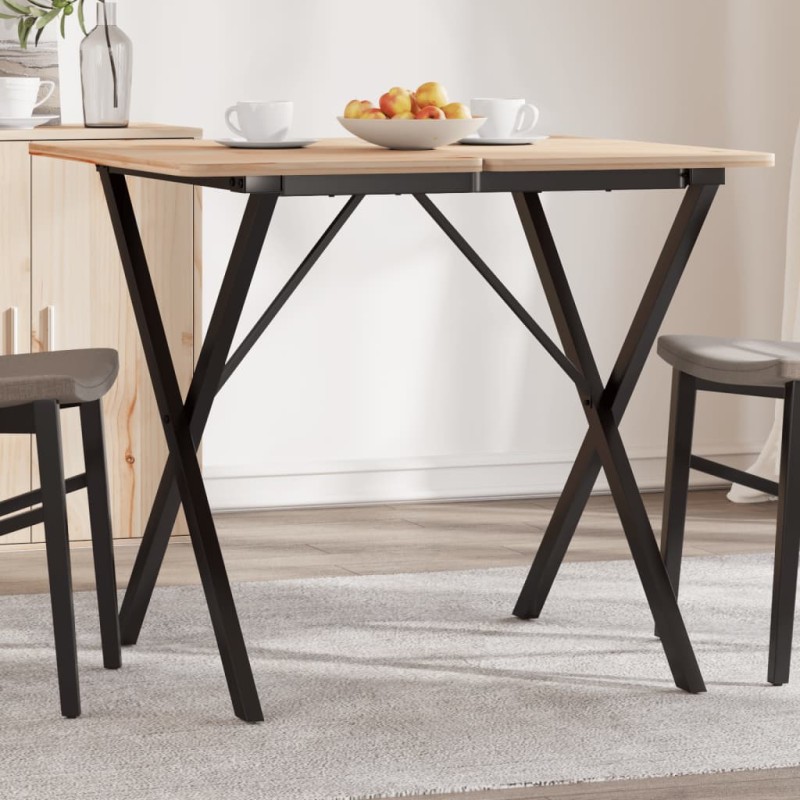 Pernas para mesa de jantar estrutura em X ferro fundido-Pernas de mesa-Home Retail