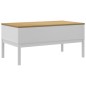 Mesa de centro FLORO 99x55,5x45 cm madeira pinho maciça branco