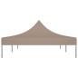 Teto para tenda de festas 6x3 m 270 g/m² cinzento-acastanhado