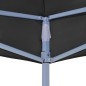 Teto para tenda de festas 2x2 m 270 g/m² preto