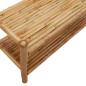 Roupeiro com prateleiras 103x40x183 cm bambu