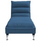 Chaise lounge de massagem com almofadões tecido azul