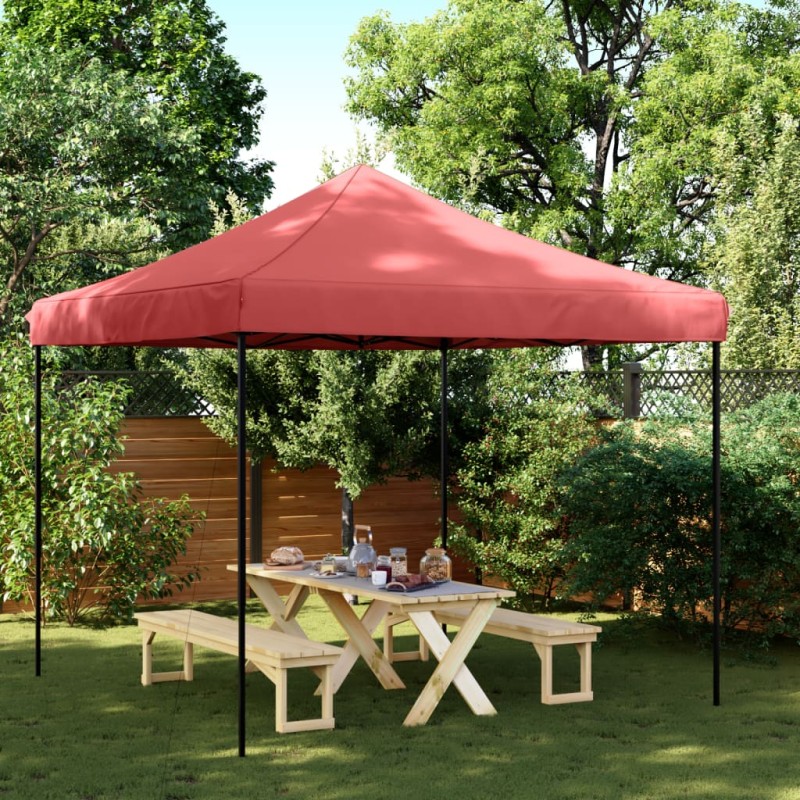 Tenda para festas pop-up dobrável 292x292x315 cm bordô-Toldos e gazebos-Home Retail