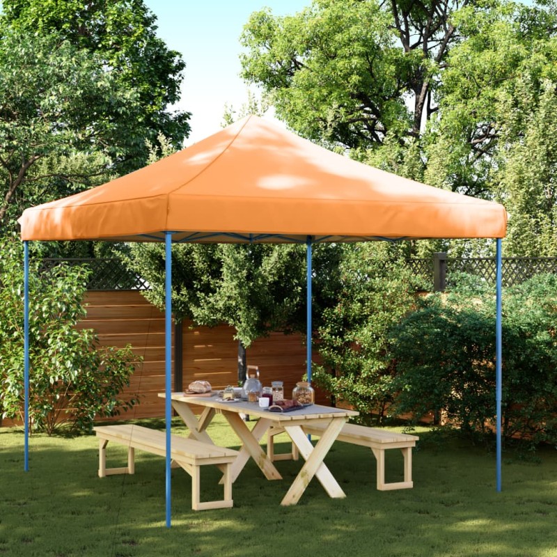 Tenda para festas pop-up dobrável 292x292x315 cm laranja-Toldos e gazebos-Home Retail