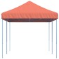 Tenda para festas pop-up dobrável 580x292x315 cm terracotta