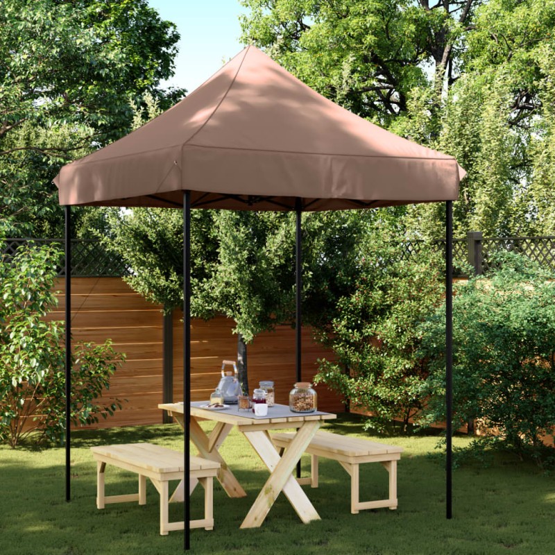 Tenda para festas pop-up dobrável 200x200x306 castanho-Toldos e gazebos-Home Retail