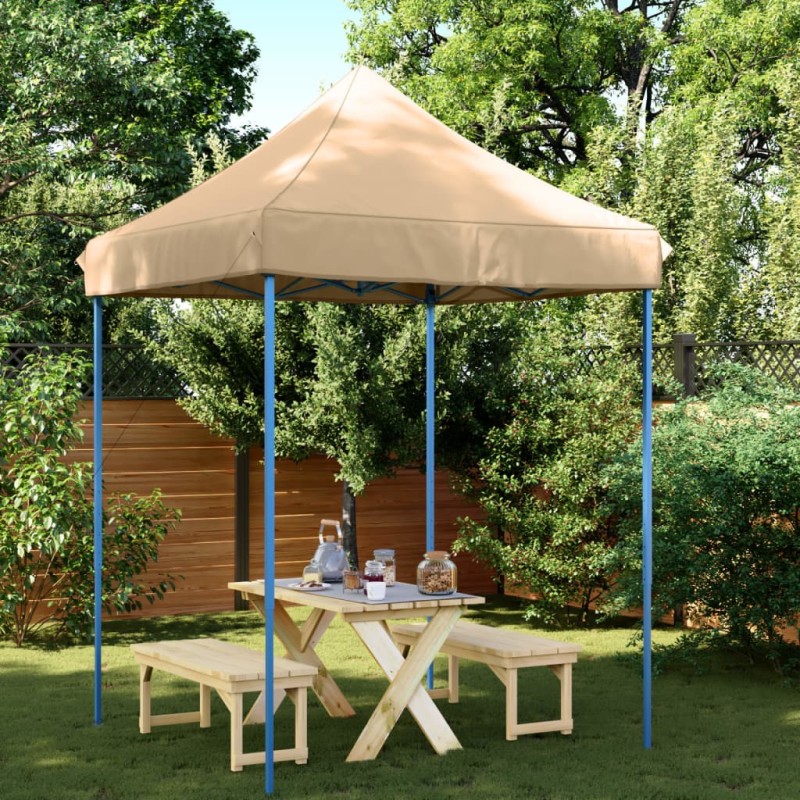 Tenda para festas pop-up dobrável 200x200x306 bege-Toldos e gazebos-Home Retail