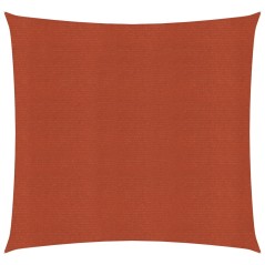 Para-sol estilo vela quadrado 160 g/m² 2,5x2,5m PEAD terracotta