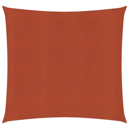 Para-sol estilo vela quadrado 160 g/m² 2,5x2,5m PEAD terracotta