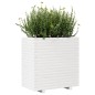 Vaso/floreira de jardim 70x40x72 cm pinho maciço branco