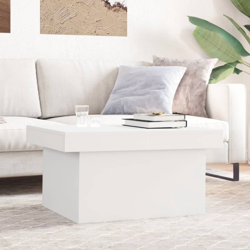 Mesa de centro 100x55x40 cm derivados de madeira branco-Mesas de centro-Home Retail