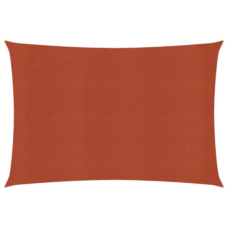 Para-sol estilo vela 160 g/m² 3x5 m PEAD terracota-Guarda-sóis e telas de varanda-Home Retail