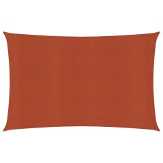 Para-sol estilo vela 160 g/m² 5x6 m PEAD terracota