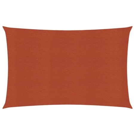 Para-sol estilo vela 160 g/m² 5x6 m PEAD terracota