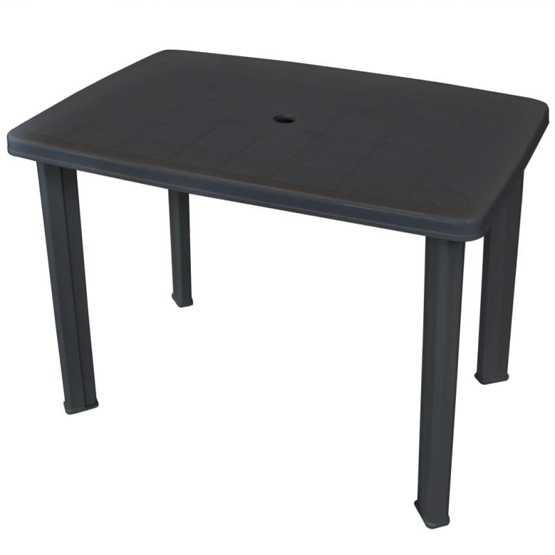 Mesa de jardim 101x68x72 cm plástico antracite-Mesas de jardim-Home Retail