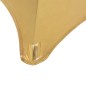 2 pcs capas extensíveis para mesa 60 cm dourado