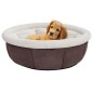 Cama para cães 59x59x24 cm castanho