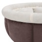 Cama para cães 59x59x24 cm castanho