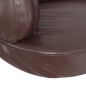 Cama p/ cães espuma ergonómico 88x65 cm couro artific. castanho