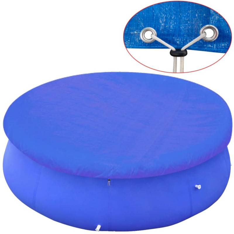 Cobertura para piscina redonda acima do solo 450-457 cm-Capas para piscinas e plástico para forrar pisos-Home Retail