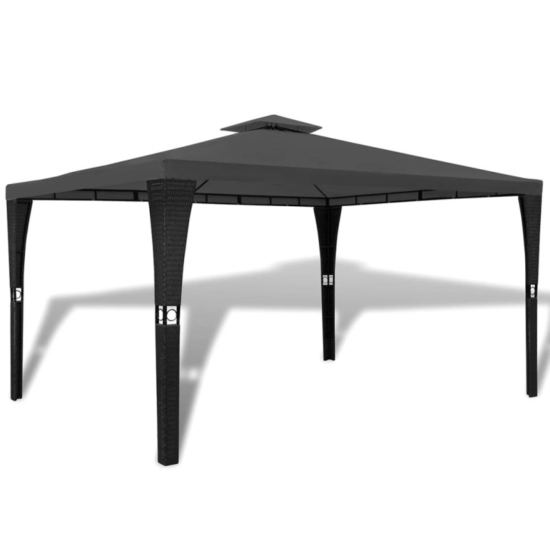 Gazebo com telhado 3 x 4 m cinzento escuro-Toldos e gazebos-Home Retail