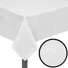 Toalhas de mesa 5 pcs 100 x 100 cm branco