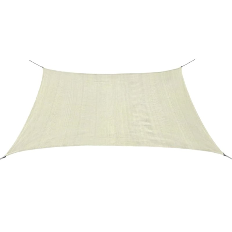 Guarda-sol HDPE quadrado 3,6 x 3,6 m creme-Guarda-sóis e telas de varanda-Home Retail