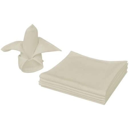 Guardanapos de jantar 10 pcs 50x50 cm creme