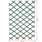 Nature Treliça de jardim 50x150 cm PVC verde 6040702