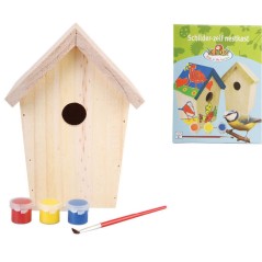 Esschert Design DIY Nesting Box com pintura 14.8x11.7x20 cm KG145