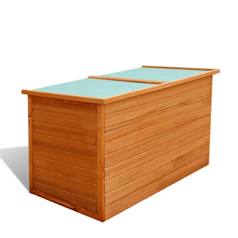 Caixa de arrumação para jardim 126x72x72 cm madeira-Baús para armazenamento exterior-Home Retail