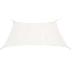 Guarda-sol PEAD quadrado 2x2 m branco