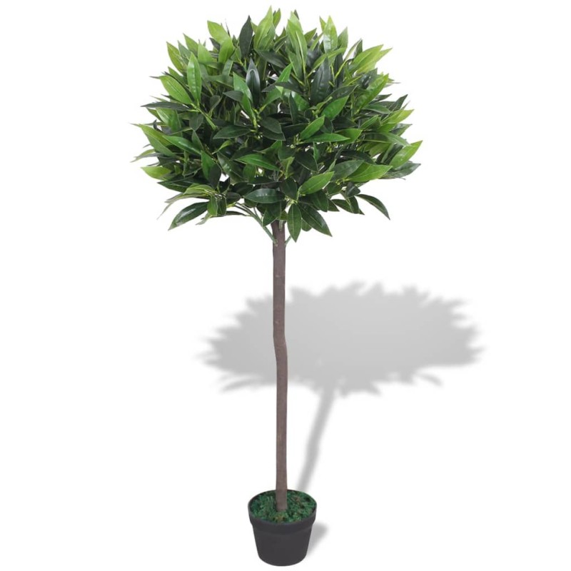 Planta loureiro artificial com vaso 125 cm verde-Flores sintéticas-Home Retail