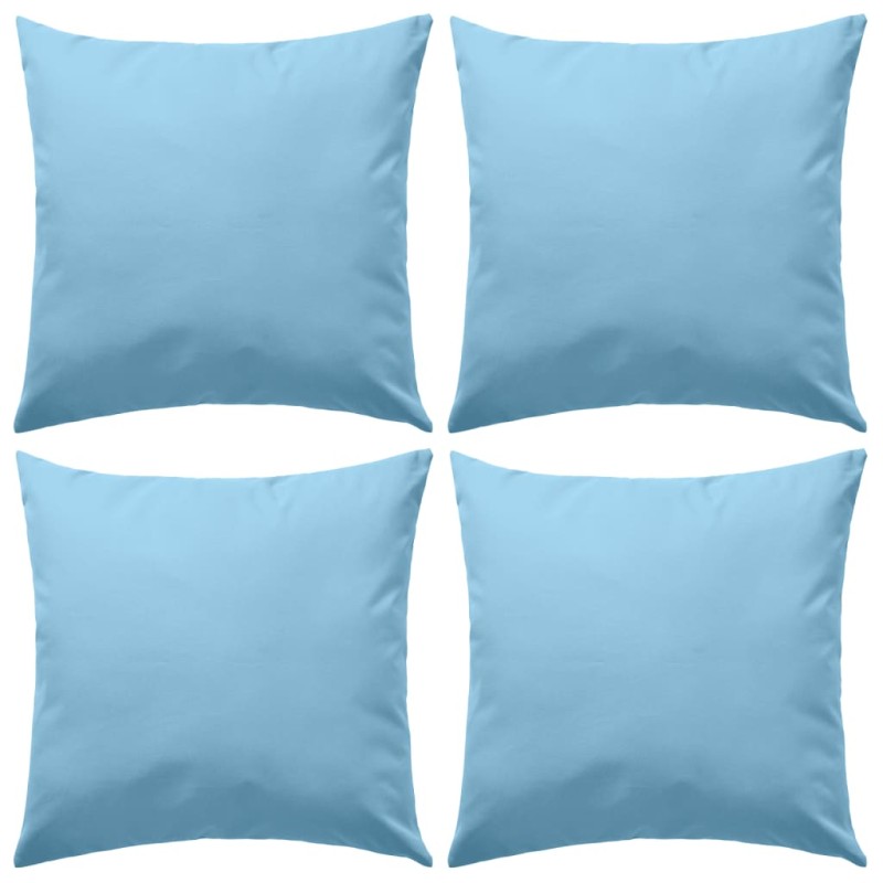 Almofadas para exterior 4 pcs 45x45 cm azul claro-Almofadas-Home Retail