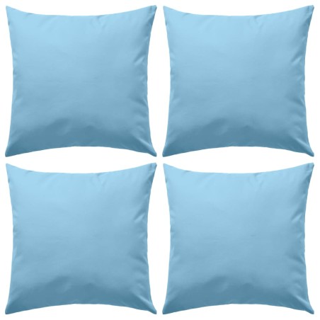 Almofadas para exterior 4 pcs 45x45 cm azul claro