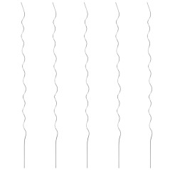 Suportes para plantas em espiral 5 pcs 110 cm aço galvanizado