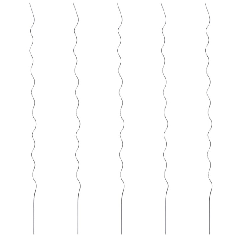 Suportes para plantas em espiral 5 pcs 110 cm aço galvanizado-Cercas e suportes para plantas-Home Retail