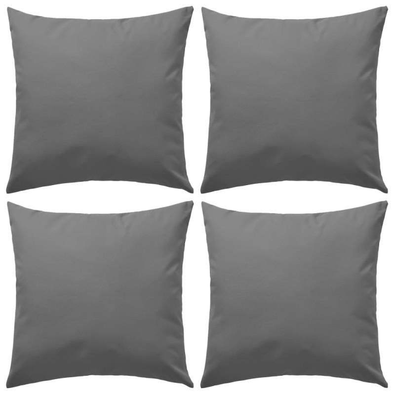 Almofadas para exterior 4 pcs 45x45 cm cinzento-Almofadas-Home Retail