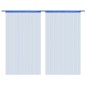 Cortinas de fios 2 pcs 140x250 cm azul