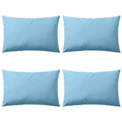 Almofadas para exterior 4 pcs 60x40 cm azul claro