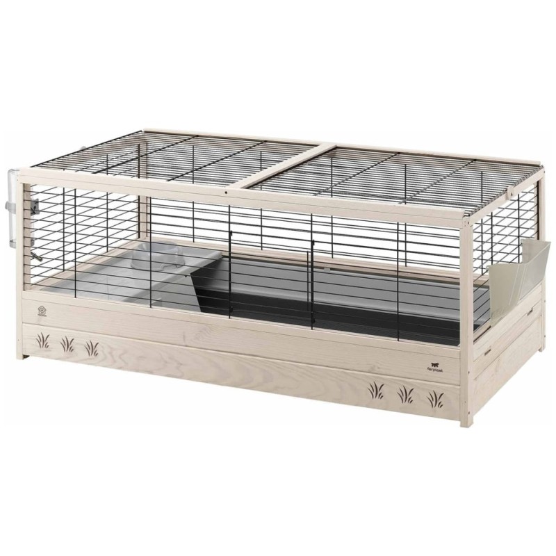 Ferplast Gaiola para coelhos Arena 120 125x64,5x51 cm 57089717-Casotas e gaiolas para animais pequenos-Home Retail