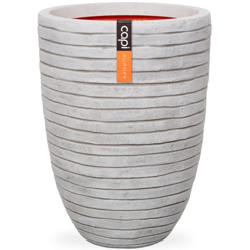 Capi Vaso elegante e baixo Nature Row 36x47 cm marfim KRWI782-Vasos e floreiras-Home Retail