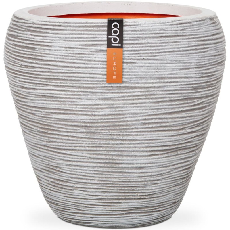 Capi Vaso afunilado Nature Rib 42x38 cm marfim KOFI362-Vasos e floreiras-Home Retail